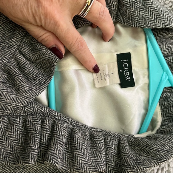 J. Crew Gray Wool Blend Structured Blazer - Picture 3 of 3